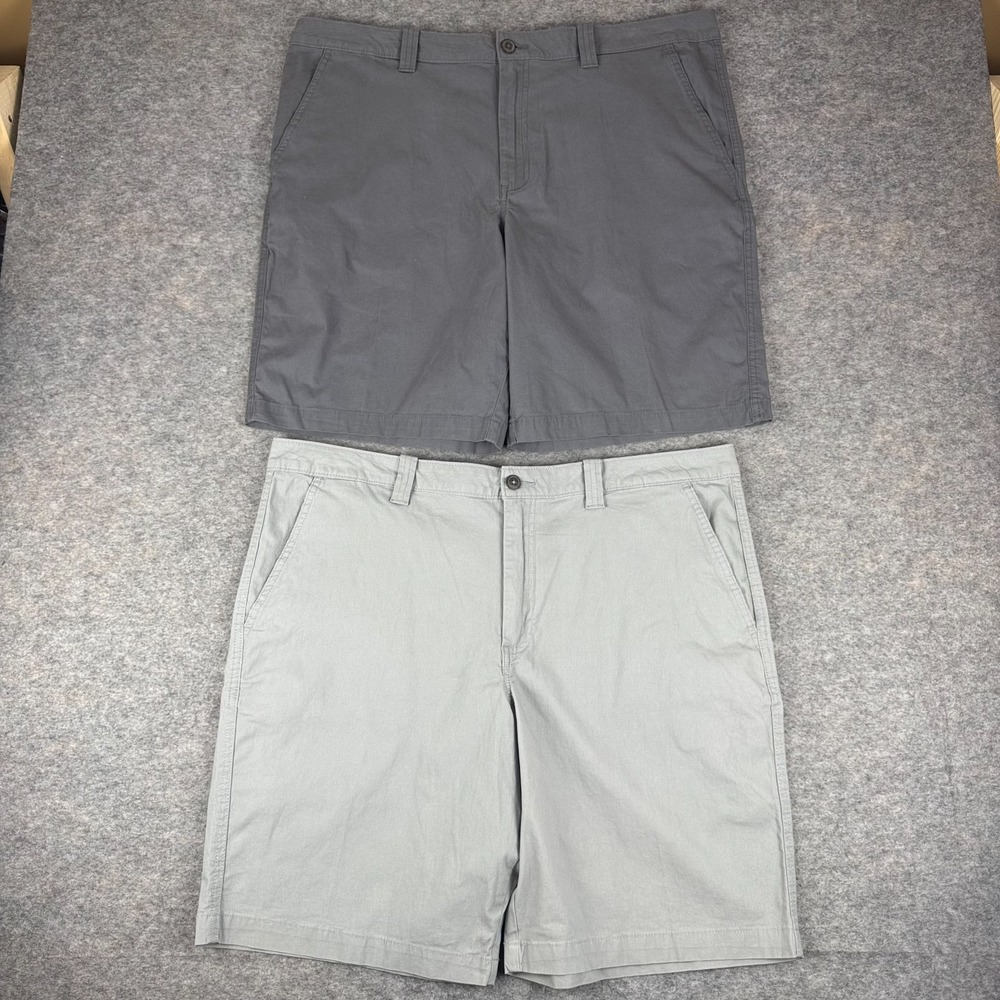 Magellan Outdoor Summerville FF Shorts 10" Cotton Stretch Lot Of 2 Mens 40W